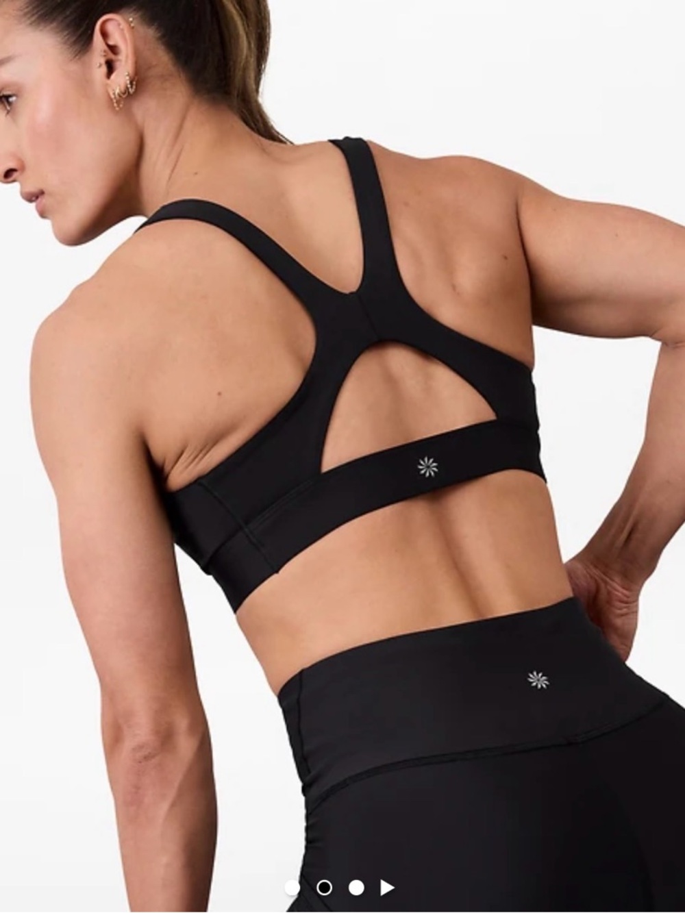Athleta Interval Sports Bra black size small